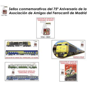 Colección sellos 75º aniversario AAFM