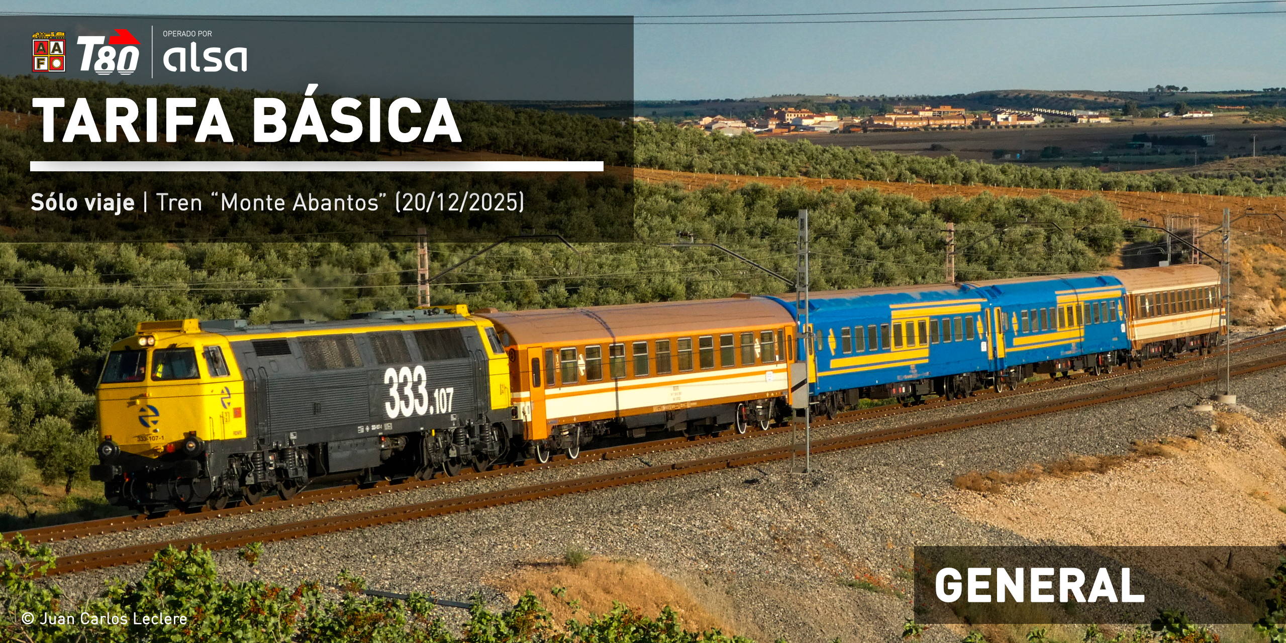 Viaje en tren "Monte Abantos" | Tarifa básica General